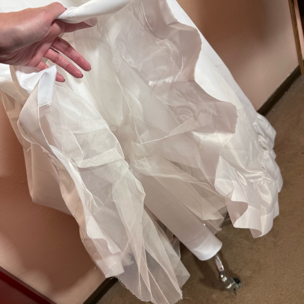 Vintage 1940 50 Retro High Waisted Full A-line Crinoline Long Slip Skirt - Picture 16 of 17